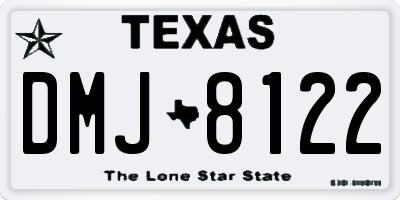 TX license plate DMJ8122