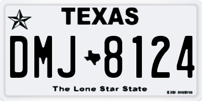 TX license plate DMJ8124