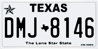 TX license plate DMJ8146