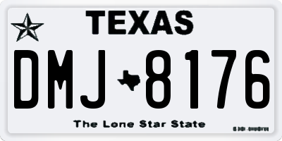 TX license plate DMJ8176