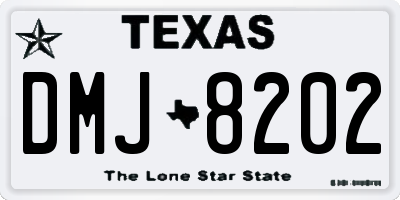 TX license plate DMJ8202