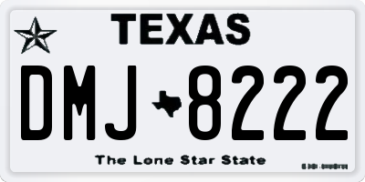 TX license plate DMJ8222