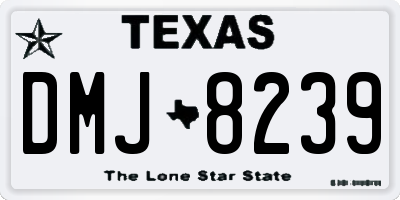 TX license plate DMJ8239