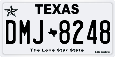 TX license plate DMJ8248