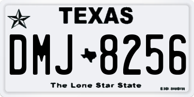 TX license plate DMJ8256