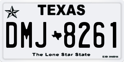 TX license plate DMJ8261