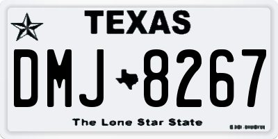 TX license plate DMJ8267