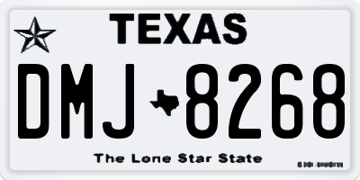 TX license plate DMJ8268