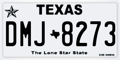 TX license plate DMJ8273