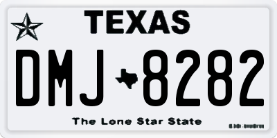 TX license plate DMJ8282