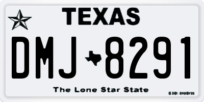 TX license plate DMJ8291