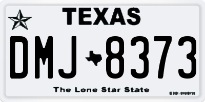 TX license plate DMJ8373