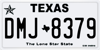 TX license plate DMJ8379
