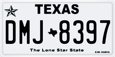 TX license plate DMJ8397