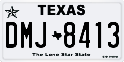 TX license plate DMJ8413