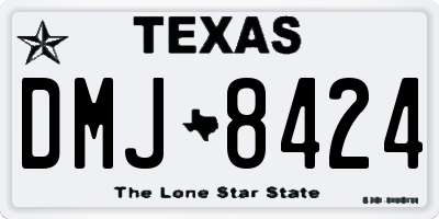 TX license plate DMJ8424