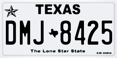 TX license plate DMJ8425