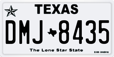 TX license plate DMJ8435