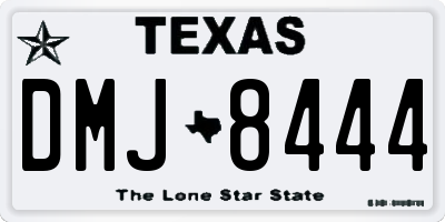 TX license plate DMJ8444