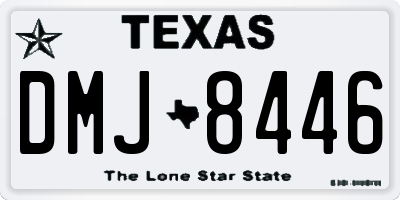 TX license plate DMJ8446