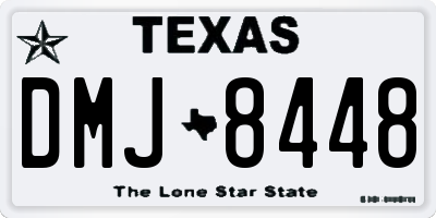 TX license plate DMJ8448