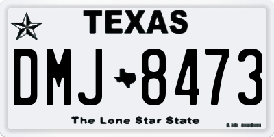 TX license plate DMJ8473