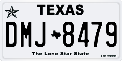TX license plate DMJ8479
