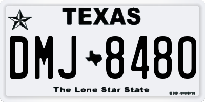 TX license plate DMJ8480