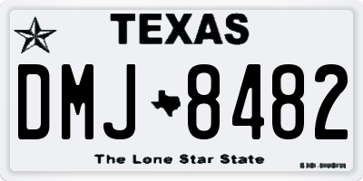 TX license plate DMJ8482