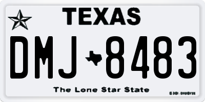 TX license plate DMJ8483