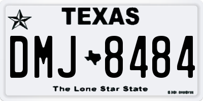 TX license plate DMJ8484