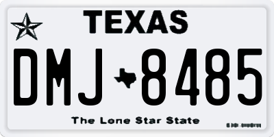 TX license plate DMJ8485
