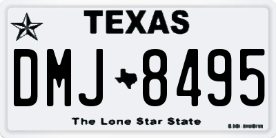 TX license plate DMJ8495
