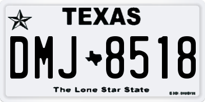 TX license plate DMJ8518