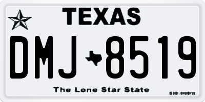 TX license plate DMJ8519