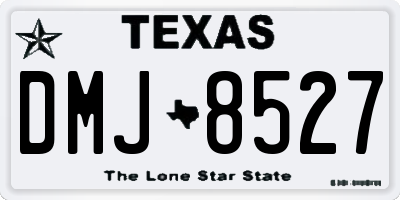 TX license plate DMJ8527