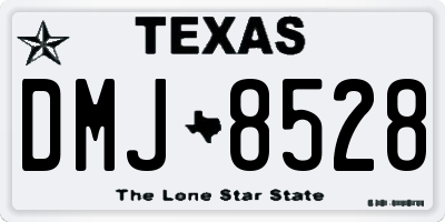 TX license plate DMJ8528