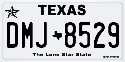 TX license plate DMJ8529