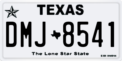 TX license plate DMJ8541