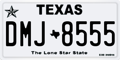 TX license plate DMJ8555