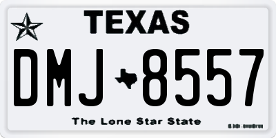 TX license plate DMJ8557