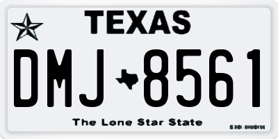 TX license plate DMJ8561