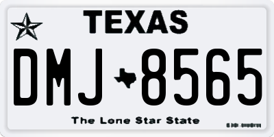 TX license plate DMJ8565