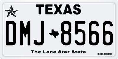 TX license plate DMJ8566