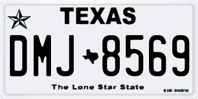 TX license plate DMJ8569