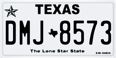 TX license plate DMJ8573