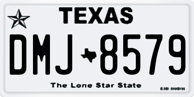 TX license plate DMJ8579