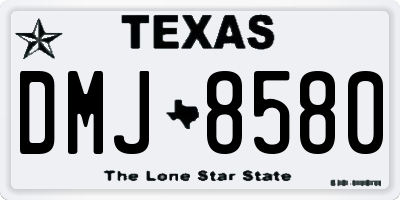 TX license plate DMJ8580