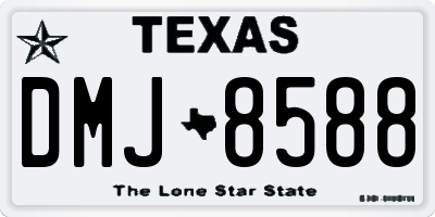 TX license plate DMJ8588