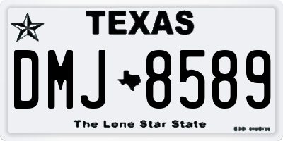 TX license plate DMJ8589